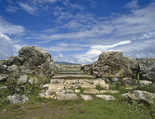 Great Temple of late bronze age Hittite capital, Hattusas, Bogazkoy, Turkey
