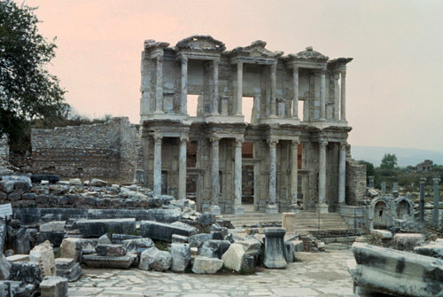 Turkey Ephesus the Celcus Library built by Gaius Julius Aquila son of Celcus Polemaeanus in 135 AD