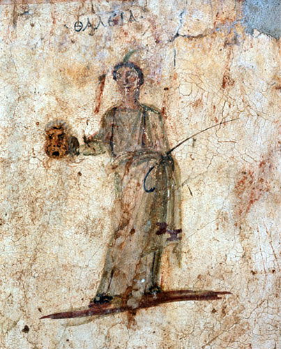 Turkey Ephesus Thaleia one of the Nine Muses from the Room of the Muses in a Roman Villa