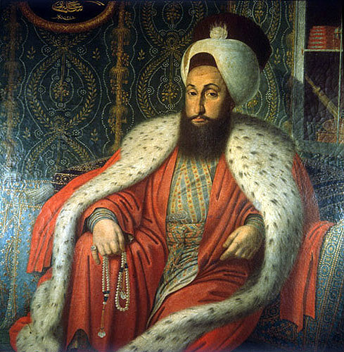 Selim III, 1789-1807, portrait by the artist Hippolite Berteaux, Topkapi Palace Museum, Istanbul, Turkey