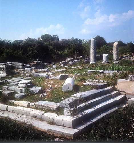 Temple of Serapis third century AD, corner, Miletus, Turkey