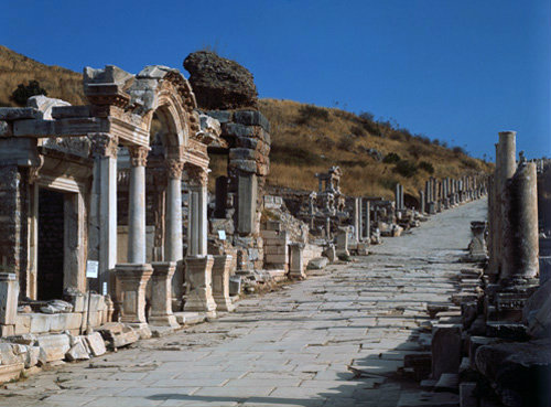 Turkey Ephesus Hadrians Temple and Street of The Curetes