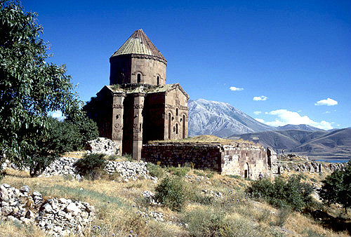 Turkey, Armenian Church on the Island of Achthamar on Lake Van 915-921AD