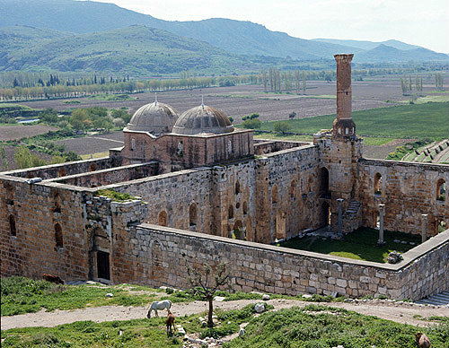 Isa Bey Camii, built 1375 by Isa Bey, son of Mehmet Bey, one of finest Selcuk mosques, Ephesus, Turkey