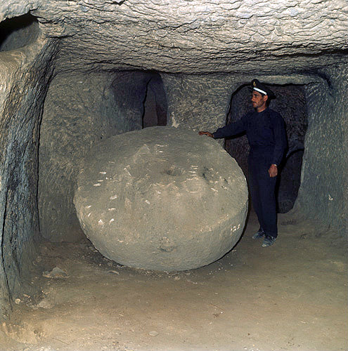 Turkey, Cappadocia, underground city of Kaymakli dating from the 6th century AD