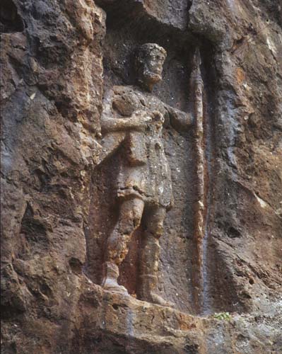 Relief of Roman soldier, Kanlidivan formerly Kanytelis, Turkey