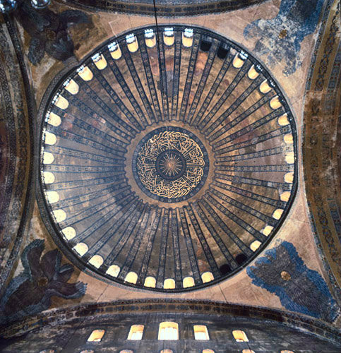 Turkey Istanbul Hagia Sophia built by Justinian in the 6th century interior of the dome