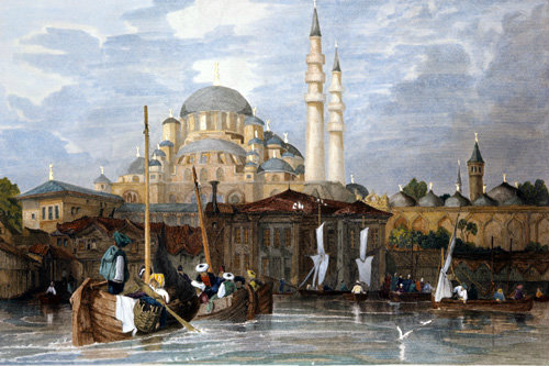 The Yeni Cami or Sultan Valide or new Mosque, engraving by Coke Smith
