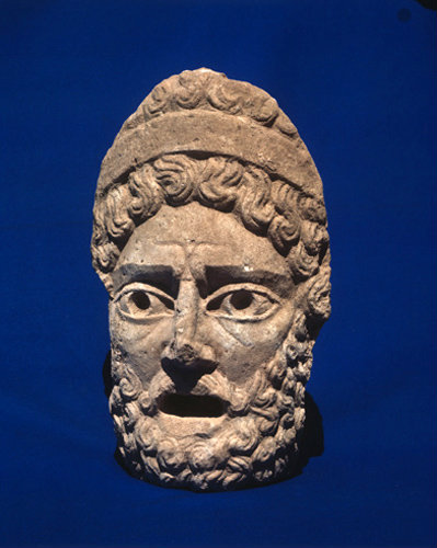 Turkey Ephesus  stone mask found in the Theatre