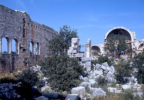 Basilica-martyrium, eighty metres in length, ancient Elaiussa Sebaste, Turkey