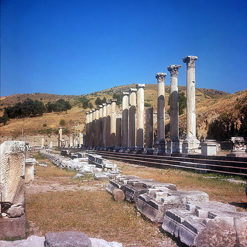 Asclepeion,  colonnade of north portico, Pergamum, Turkey