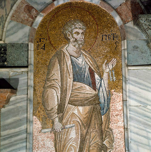 Turkey Istanbul Kariye Camii St Peter 14th century mosaic
