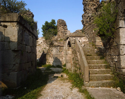 Turkey Pergamon,  Asclepieion, part of the round tower