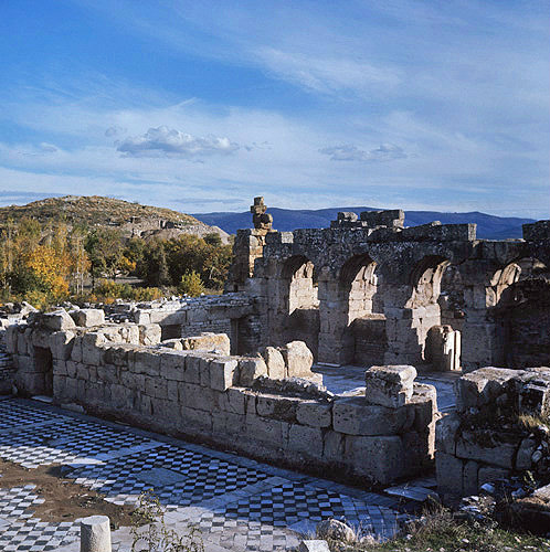 Roman baths, section, Aphrodisias, Turkey