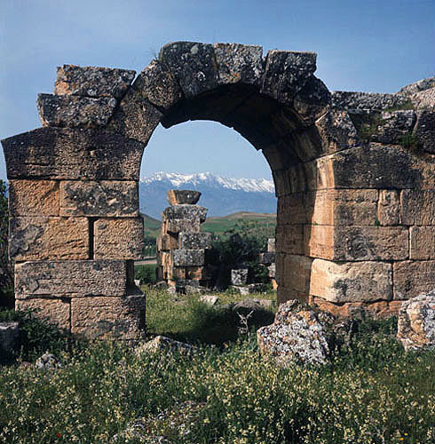 Part of the gymnasium, ancient city of Laodicea, Phrygia, Turkey