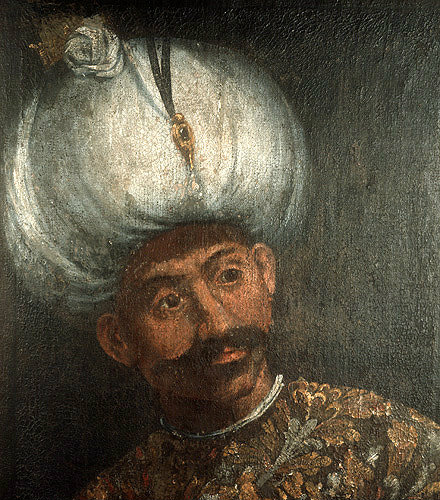 Sultan Orhan I, 1326-1362, portrait in the Topkapi Palace Mueum, Istanbul, Turkey