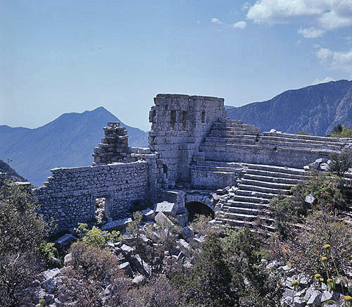 Hellenistic theatre, dating from second century, Termessus, Turkey