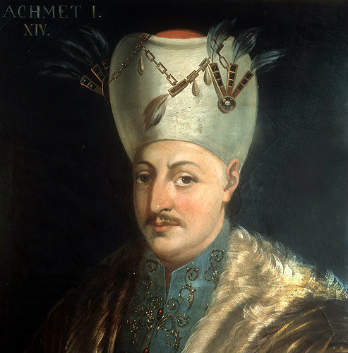 Sultan Ahmed I, 1603-1617, portrait in the Topkapi Palace Museum, Istanbul, Turkey