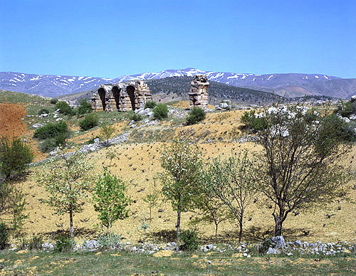 Roman aqueduct, Antioch of Pisidia, Turkey