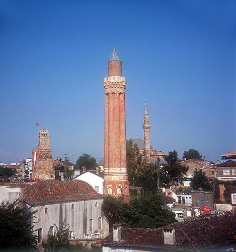 Yivli minare, fluted minaret, built 1230, Antalya, Turkey