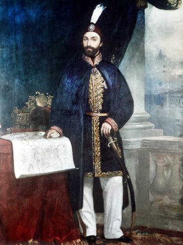 Abdulmecid I, 1839-1861, portrait in Topkapi Palace Museum, Istanbul, Turkey