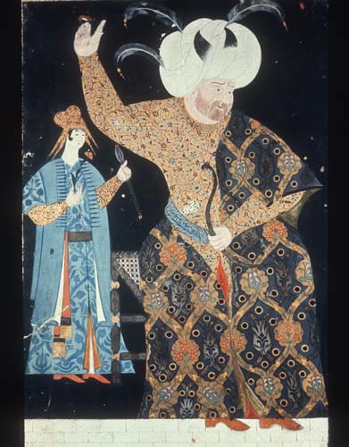 Selim The Sot, sixteenth century painting by Nigari, Topkapi Palace Museum, Istanbul, Turkey