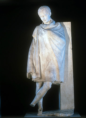 Boy athlete from Tralles, Hellenistic sculpture, 3rd century BC, Archaeological Museum, Istanbul, Turkey