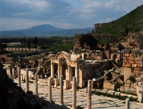 Turkey Ephesus the Temple of Hadrian 2nd century AD