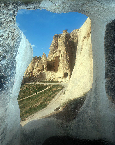 Rock-cut dwellings, Goreme Valley, Cappadocia, Turkey