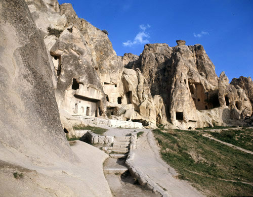 Rock-cut churches in the Goreme Valley, Cappadocia, Turkey