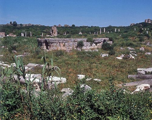 Round building in the middle of the agora, fourth century AD, Perge, Pamphilia, Turkey