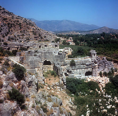 Turkey, Myra,  theatre which dates from Roman period, St Paul came here on his way to Rome