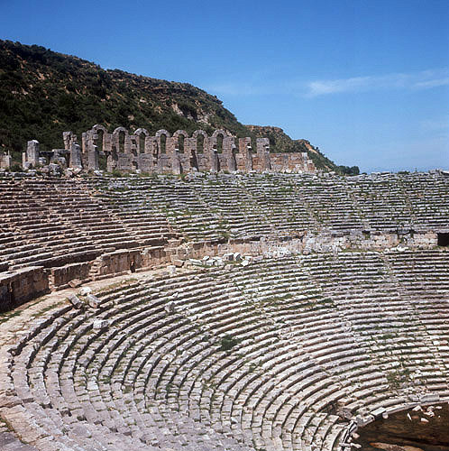 Theatre, second century AD, Greco-Roman, with seats for 15,000 people, Perge, Pamphilia, Turkey