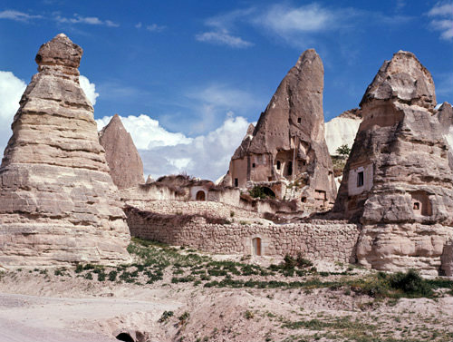 Turkey, Cappadocia, Cone dwellings at Goreme