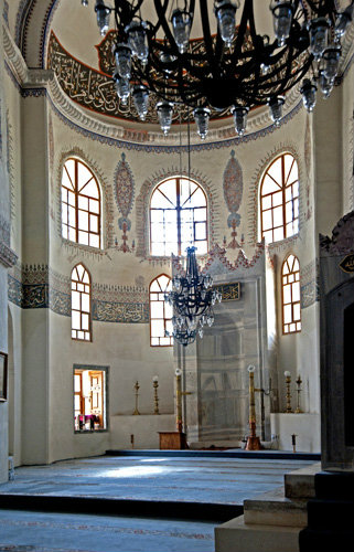 Mihrab inserted into apse of former Church of Saints Sergius and Bacchus, converted into a mosque, Kucuk Aya Sofya Camii, Istanbul, Turkey