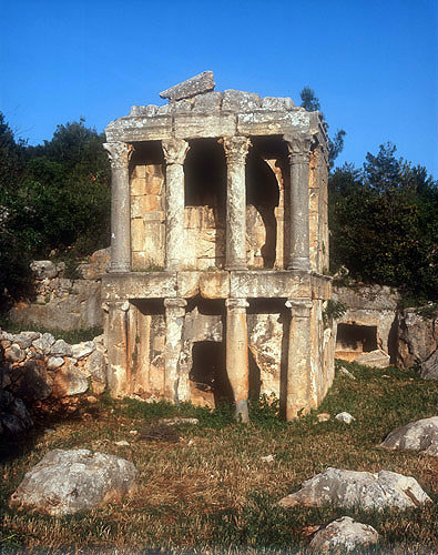 Hellenistic tomb on the road between Uzuncaburc and Silifke, Turkey