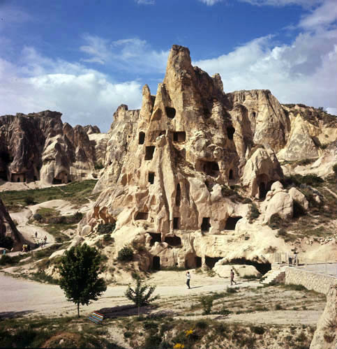 Rock-cut monastery, Goreme, Cappadocia, Turkey