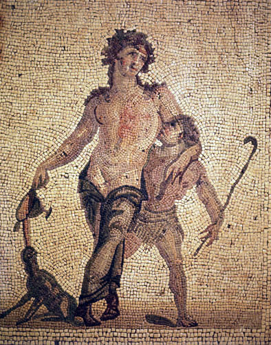 Drunken Dionysus, second century mosaic from Antioch, Archaeological Museum, Antioch, Turkey