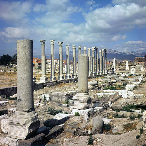 Agora, second century Roman, Smyrna, ancient city on Aegean coast, modern Izmir, Turkey