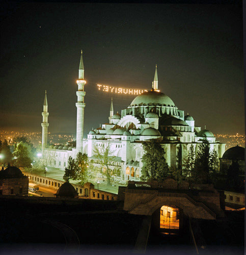 Turkey Istanbul the Suleymaniye Mosque built by Sinan in the 16th century for Suleyman The Magnificent