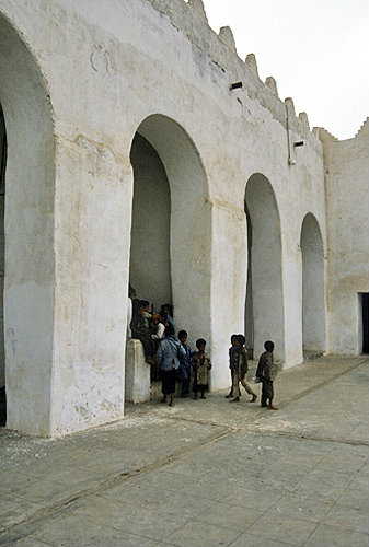 Koran school in Great Mosque, Al Janad, Yemen
