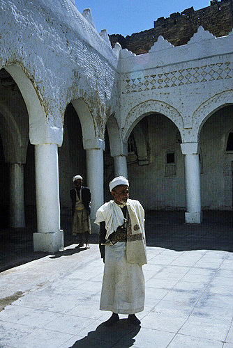 Imam at Great Mosque, Jibla, Yemen