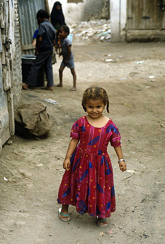 Child in street, Zabid, North Yemen