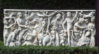 Endymion, detail of marble Roman sarcophagus, circa 230, bought in Rome by Lord Astor, Cliveden House, Buckinghamshire, England