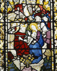 England, Norwich, St Peter Mancroft, the Circumcision, detail from the east window 15th century