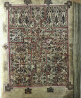 Lichfield Gospels, 720-730, insular gospel book, also known as Chad Gospels or Book of Chad, carpet page, Lichfield Cathedral, Staffordshire, England
