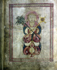 Lichfield Gospels, 720-730, insular gospel book, also known as Chad Gospels or Book of Chad, St Luke, Lichfield Cathedral, Staffordshire, England
