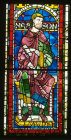 Nanshon son of Aminadab prophet from Great West Window in Canterbury Cathedral 12th century