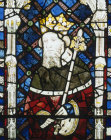 King Harold Great West Window Canterbury Cathedral, Kent, England 15th century stained glass