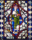 Lincoln Cathedral, St Barnabas, 13th century stained glass